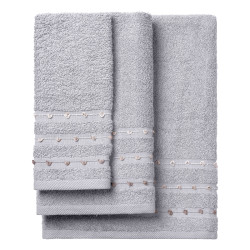 Beauty Home Σετ πετσέτες Art 3465 Σετ 3τμχ Γκρι Beauty Home Σετ πετσέτες Art 3465 Σετ 3τμχ Γκρι