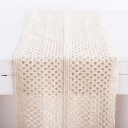 Beauty Home ΔΑΝΤΕΛΑ ΒΑΜΒΑΚΕΡΗ 23CM “ΓΕΩΜΕΤΡΙΚΟ”  Εκρού