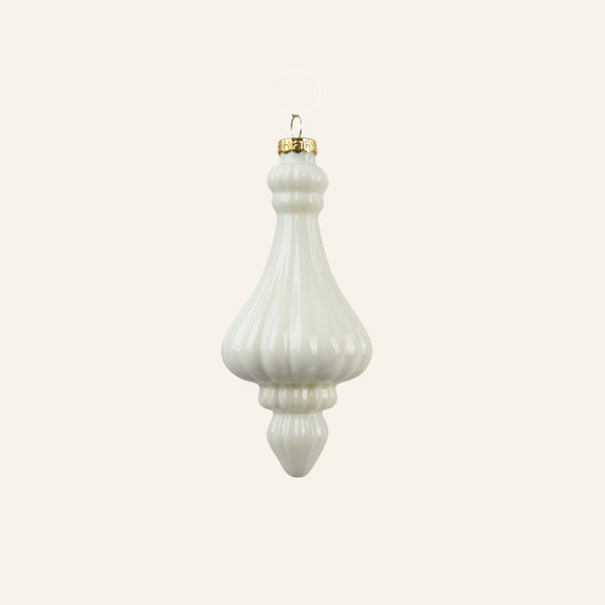 Beauty Home ΓΥΑΛΙΝΟ ΣΤΟΛΙΔΙ ENAMEL 6 x 13 CM  ΥΠΟΛΕΥΚΟ