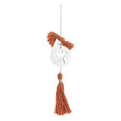 Beauty Home ΚΡΕΜΑΣΤΟ ΣΤΡΟΓΓΥΛΟ ΚΕΡΑΜΙΚΟ ME PLEXI ΑΓΓΕΛΟΣ ΑΣΗΜΙ ΤΕΡΑΚΟΤΑ