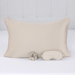 Beauty Home Σετ ομορφιάς ύπνου 3τμχ Art 7008 100% Tencel - Μπεζ