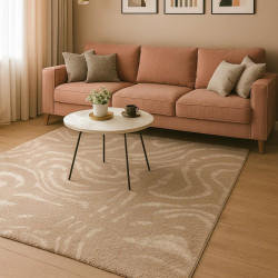 Beauty Home Διάδρομος με το μέτρο Puffy Art 9656 66cm Μπεζ Beauty Home Διάδρομος με το μέτρο Puffy Art 9656 66cm Μπεζ