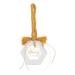 Beauty Home ΚΡΕΜΑΣΤΟ ΠΟΛΥΓΩΝΟ ΚΕΡΑΜΙΚΟ ΜΕ PLEXI ΧΡΙΣΤ. ΧΩΡΙΟ ΚΡΟΚΙ