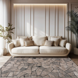 Beauty Home Διάδρομος με το μέτρο Serena Art 9837 67cm Μπεζ,Γκρι Beauty Home Διάδρομος με το μέτρο Serena Art 9837 67cm Μπεζ,Γκρι