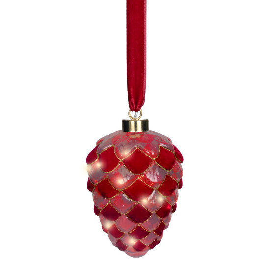 Beauty Home Φανάρι Εσωτερικού Χώρου με Led Κουκουνάρι 15cm x 21cm