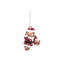 Beauty Home Στολίδι Santa Bear Γυαλίνο 9,5 x 6 x 10,5 cm Beauty Home Στολίδι Santa Bear Γυαλίνο 9,5 x 6 x 10,5 cm
