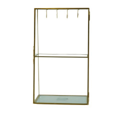 Beauty Home Μεταλλικό Στάντ Κοσμημάτων Χρυσό 18 x 11 x 31 cm Beauty Home Μεταλλικό Στάντ Κοσμημάτων Χρυσό 18 x 11 x 31 cm