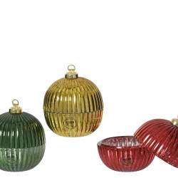 Beauty Home Γυάλινη Μπάλα Ø7.8 x 10.1 cm