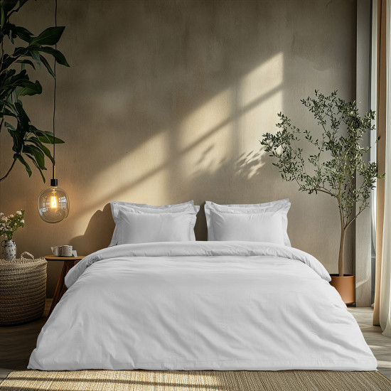 Beauty Home Σετ παπλωματοθήκη μονή Art 1700 Harmony 170x250 Λευκό