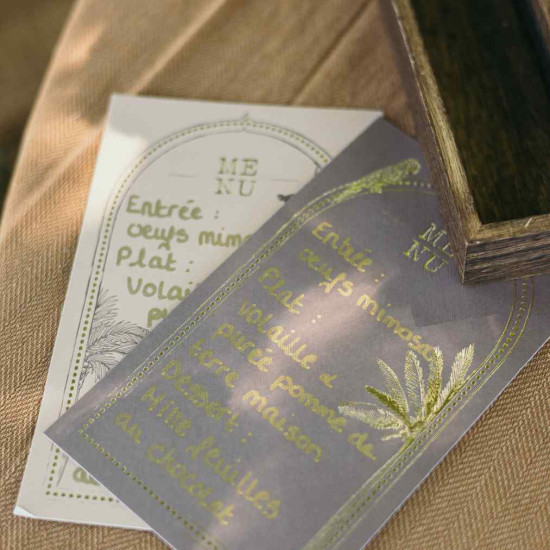 Beauty Home 9 Κάρτες χάρτινες menu με θέμα “Ανατολής” – Καφέ , κρεμ και μπεζ 17 x 10 cm