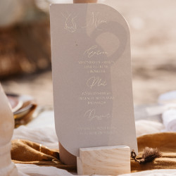 Beauty Home Ξύλινη βάση για καρτελάκι 4 x 6 x 4 cm