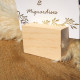 Beauty Home Ξύλινη βάση για καρτελάκι 4 x 6 x 4 cm
