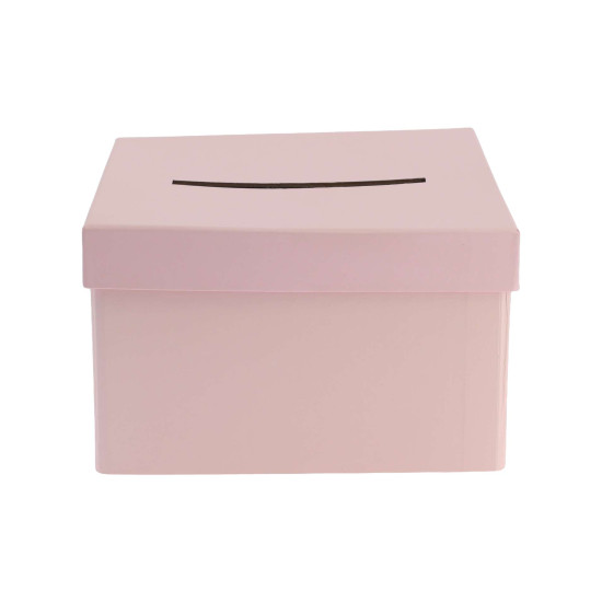 Beauty Home Κουτί από χαρτόνι για ευχετήριες κάρτες – Ροζ 19,5x12x19,5cm