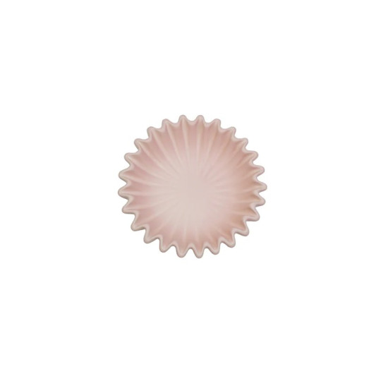 Beauty Home Μπολ κεραμικό Πλισέ – Ανοιχτό Ροζ 20x20x7 cm