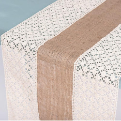 Beauty Home ΡΑΝΝΕΡ ΛΙΝΑΤΣΑ ΜΕ ΦΑΡΔΙΑ ΔΑΝΤΕΛΑ 40Χ180CM