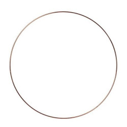 Beauty Home ΜΕΤΑΛΛΙΚΟΣ ΚΥΚΛΟΣ ΡΟΖ ΧΡΥΣΟ 40 CM