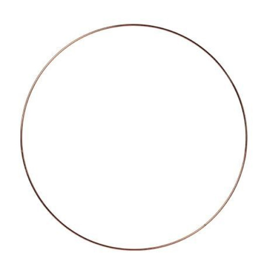 Beauty Home ΜΕΤΑΛΛΙΚΟΣ ΚΥΚΛΟΣ ΡΟΖ ΧΡΥΣΟ 40 CM