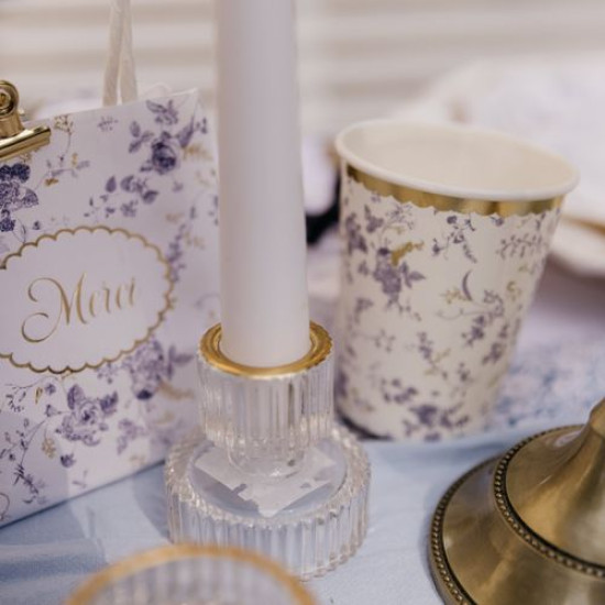 Beauty Home Κηροπήγιο γυάλινο διπλής όψης Mauro  – Διαφανές 6 x 6cm