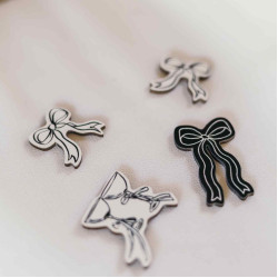 Beauty Home 8 Κομφετί Μαύρο & Λευκό Ξύλο Μαύρο και Λευκό Από 2 έως 4cm