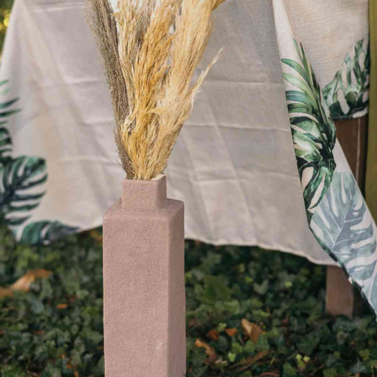 Beauty Home Βάζο Κεραμικό Liora – Μπέζ 11x45x11cm