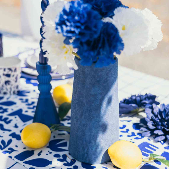 Beauty Home Βάζο Κεραμικό Ama – Μπλε Ø10×20,5cm