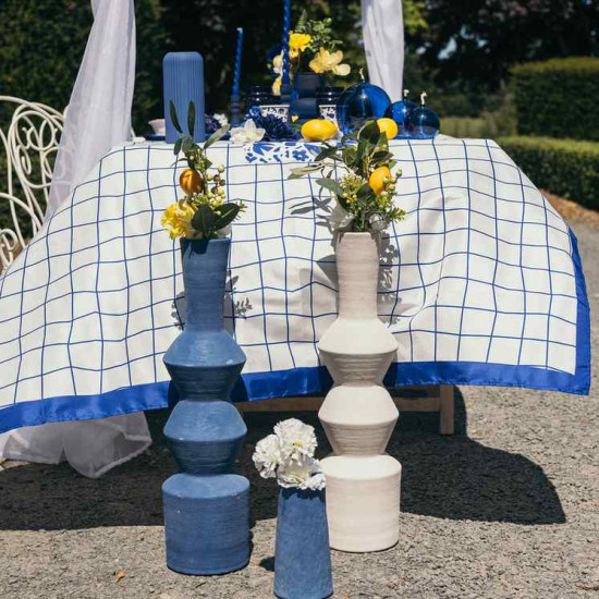 Beauty Home Βάζο Κεραμικό Ama – Μπλε Ø10×20,5cm