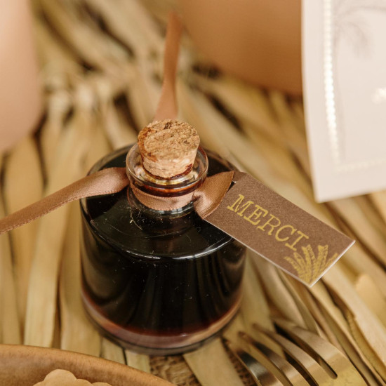 Beauty Home Μικρό μπουκάλι με φελλό Mathis Ø5,5x6cm – 60ml