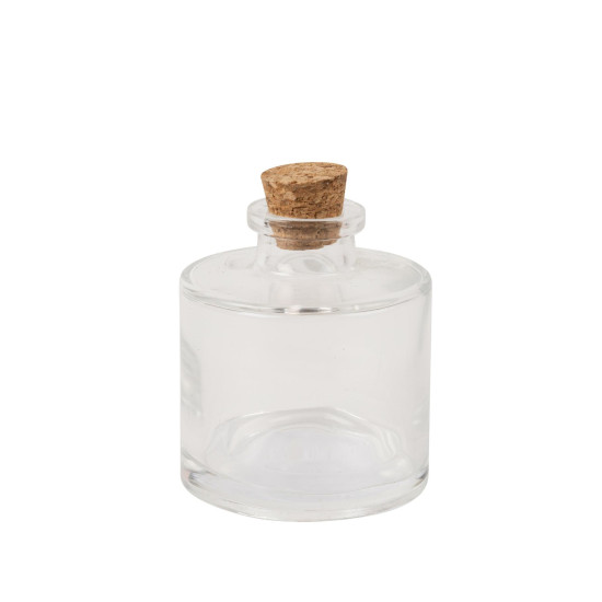 Beauty Home Μικρό μπουκάλι με φελλό Mathis Ø5,5x6cm – 60ml