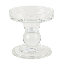 Beauty Home Κηροπήγιο γυάλινο Ysée  8,5 x 8,5 cm