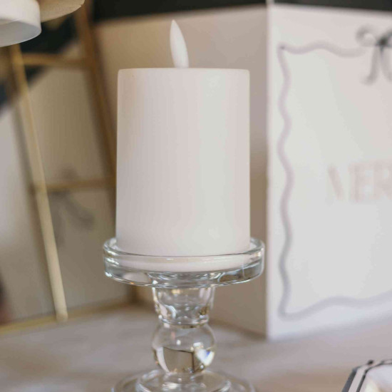 Beauty Home Κηροπήγιο γυάλινο Ysée  8,5 x 8,5 cm