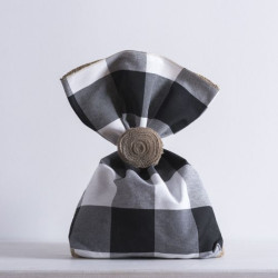 Beauty Home ΤΣΟΥΒΑΛΙ ΚΑΡΩ ΑΣΠΡΟΜΑΥΡΟ ΜΙΣΟ ΛΙΝΑΤΣΑ