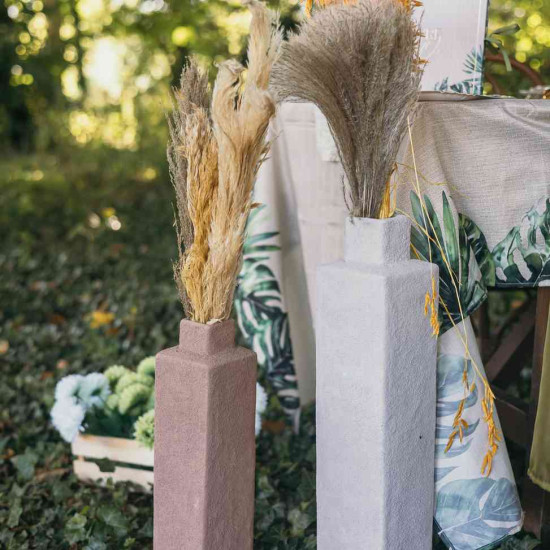 Beauty Home Βάζο Vera Κεραμικό Ιβουάρ 13x60x13cm
