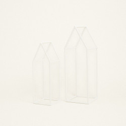 Beauty Home ΜΕΤΑΛΛΙΚΟ ΣΠΙΤΙ ΣΕΤ 2 ΤΜΧ ΛΕΥΚΟ 36 – 45 CM