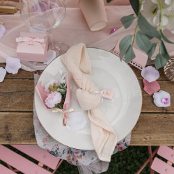 Beauty Home 10 Ετικέτες Χάρτινες με κορδέλα – Ροζ 5 x 2 cm