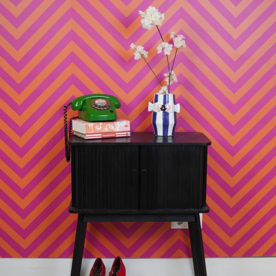 Beauty Home Βάζο “Ψαράκια” – Μπλε/Λευκό/Ροζ 14×11,5×18,5cm