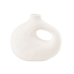 Beauty Home Βάζο Γκρέις Λευκό 13 x 14 CM Beauty Home Βάζο Γκρέις Λευκό 13 x 14 CM