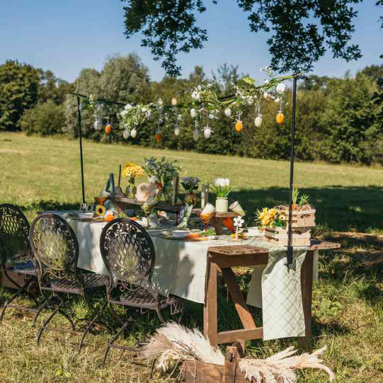 Beauty Home 2 Καλάθια με χερούλι γιούτα Ø6,5x4cm