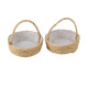 Beauty Home 2 Καλάθια με χερούλι γιούτα Ø6,5x4cm