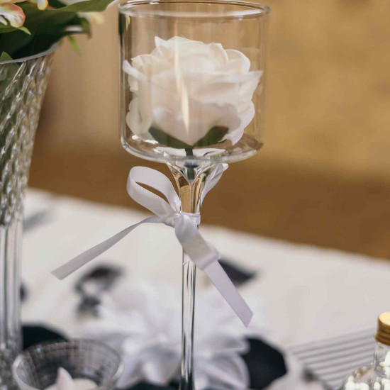 Beauty Home Φωτιστικό Harmonie Διαφανές γυαλί Ø7x26cm