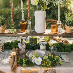 Beauty Home Βάζο γυάλινο Jeanne – Μελί Ø7,5×10,5cm – 180ml Beauty Home Βάζο γυάλινο Jeanne – Μελί Ø7,5×10,5cm – 180ml