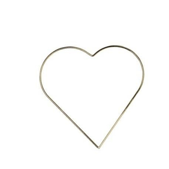Beauty Home ΜΕΤΑΛΛΙΚΗ  ΚΑΡΔΙΑ ΧΡΥΣΗ 30 CM