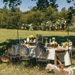 Beauty Home Ξύλινο διακοσμητικό μαργαριτα 6x15x5cm