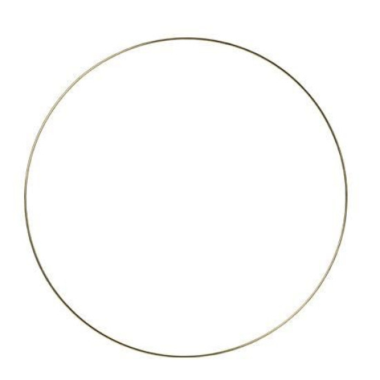 Beauty Home ΜΕΤΑΛΛΙΚΟΣ ΚΥΚΛΟΣ  ΧΡΥΣΟΣ 30CM