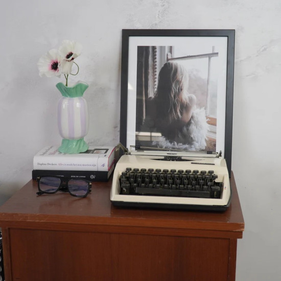 Beauty Home Βάζο “καραμέλα” – Μέντα/Λιλά 9,5×9,5x21cm