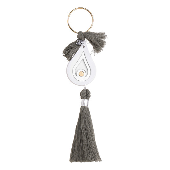 Beauty Home ΚΡΕΜΑΣΤΟ ΚΕΡΑΜΙΚΟ ΔΑΚΡΥ ΜΕ PLEXI GLASS MATI ΑΣΗΜΙ ΠΡΑΣΙΝΟ ΕΥΚΑΛΥΠΤΟΥ