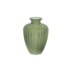 Beauty Home Βάζο γυάλινο Jeanne – Λαδί Ø7,5×10,5cm – 180ml