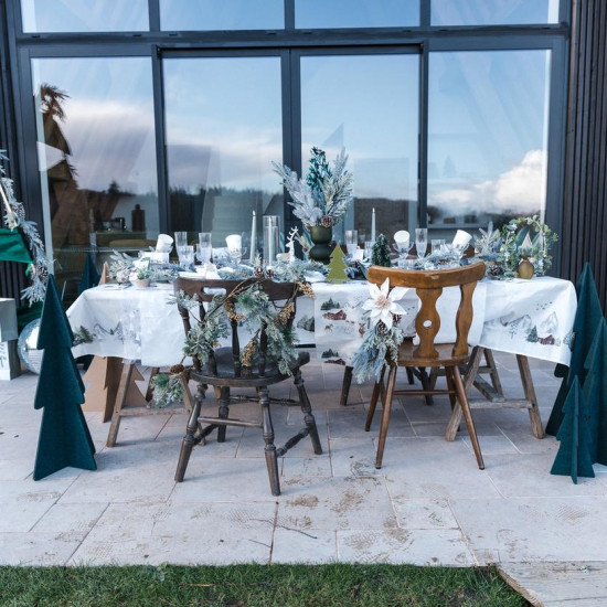 Beauty Home Διακοσμητικό Δέντρο 3D από Τσόχα, Πράσινο  Ø17 x 40 cm