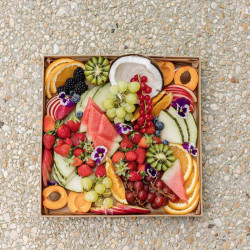 Beauty Home Δίσκος τετράγωνος από χαρτόνι Kraft 30x30x4cm – Κατάλληλος για Τρόφιμα