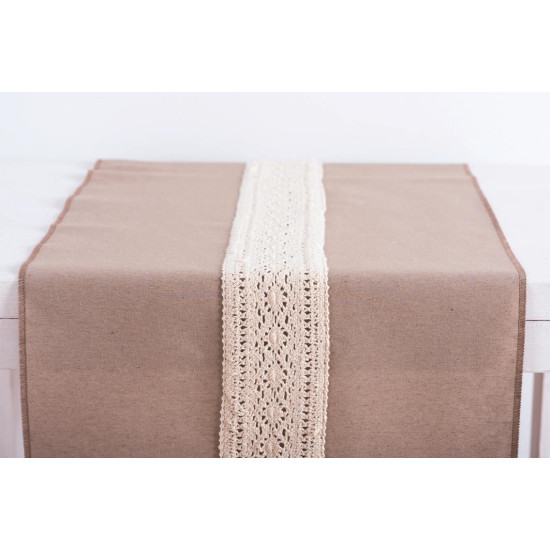 Beauty Home ΡΑΝΝΕΡ ΥΦΑΣΜΑ ΚΑΙ ΔΑΝΤΕΛΑ 45CM