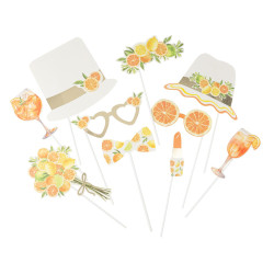 Beauty Home Κιτ Φωτογραφικού Θαλάμου με θέμα “Fizz Citrus” 10 τεμάχια Beauty Home Κιτ Φωτογραφικού Θαλάμου με θέμα “Fizz Citrus” 10 τεμάχια